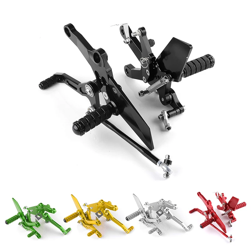 CNC для Kawasaki Ninja400 Ninja 400 аксессуары для мотоциклов CNC Алюминиевые Регулируемые задние наборы Rearset подножка колышки для ножных опор 18