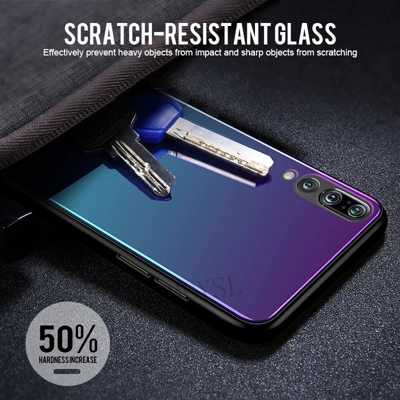 Для Xiao mi Red mi 7 Note 7 6 Pro 5 Plus 6A 5A Prime чехол из закаленного стекла с градиентом для Xiaomi mi 9 8 SE A2 Lite A1 5X 6X чехол