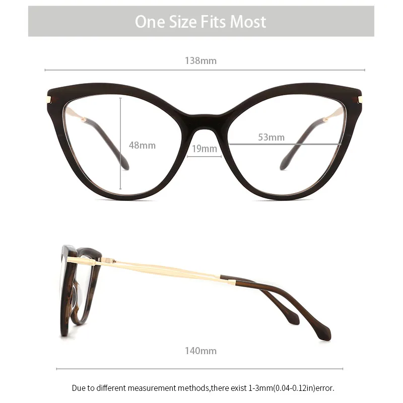 Ацетатные женские оправы Ретро стиль прозрачные кошачьего глаза темные