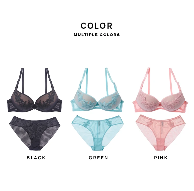 Lilymoda, сексуальный, роскошный, Цветочная вышивка, женский бюстгальтер, трусы, набор, бюстгальтер, трусики, комплект нижнего белья, женское белье, бюстгальтер, бесшовные трусики