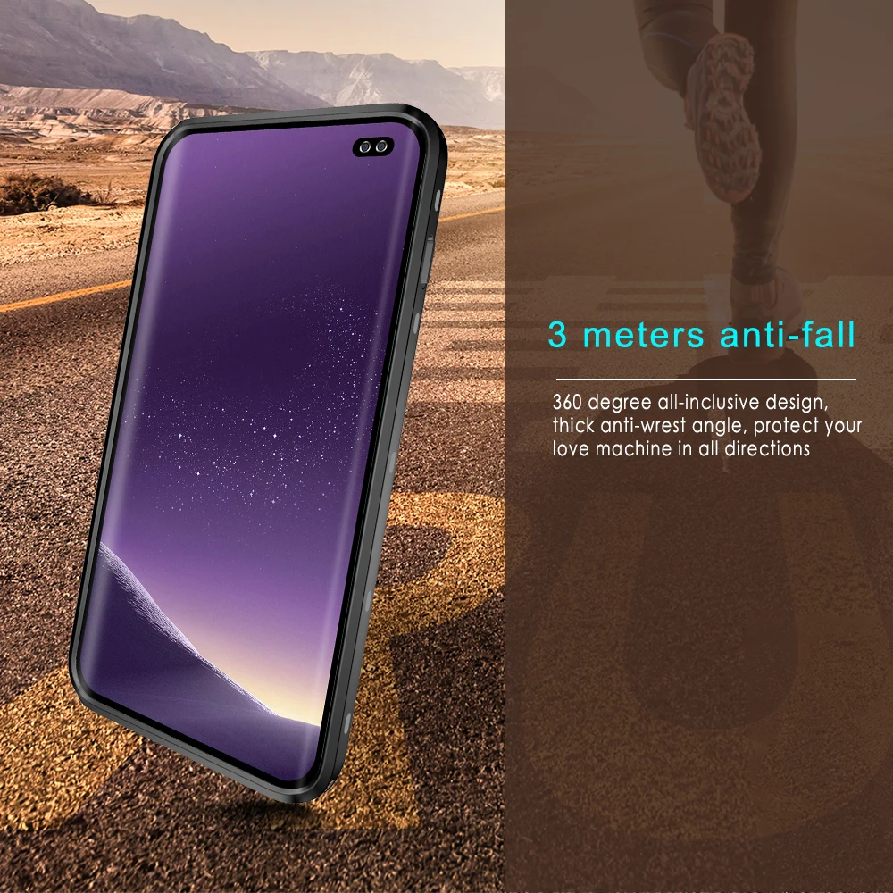 Водонепроницаемый Чехол IP68 с полной защитой 360 градусов для Samsung Galaxy S10 Plus чехол