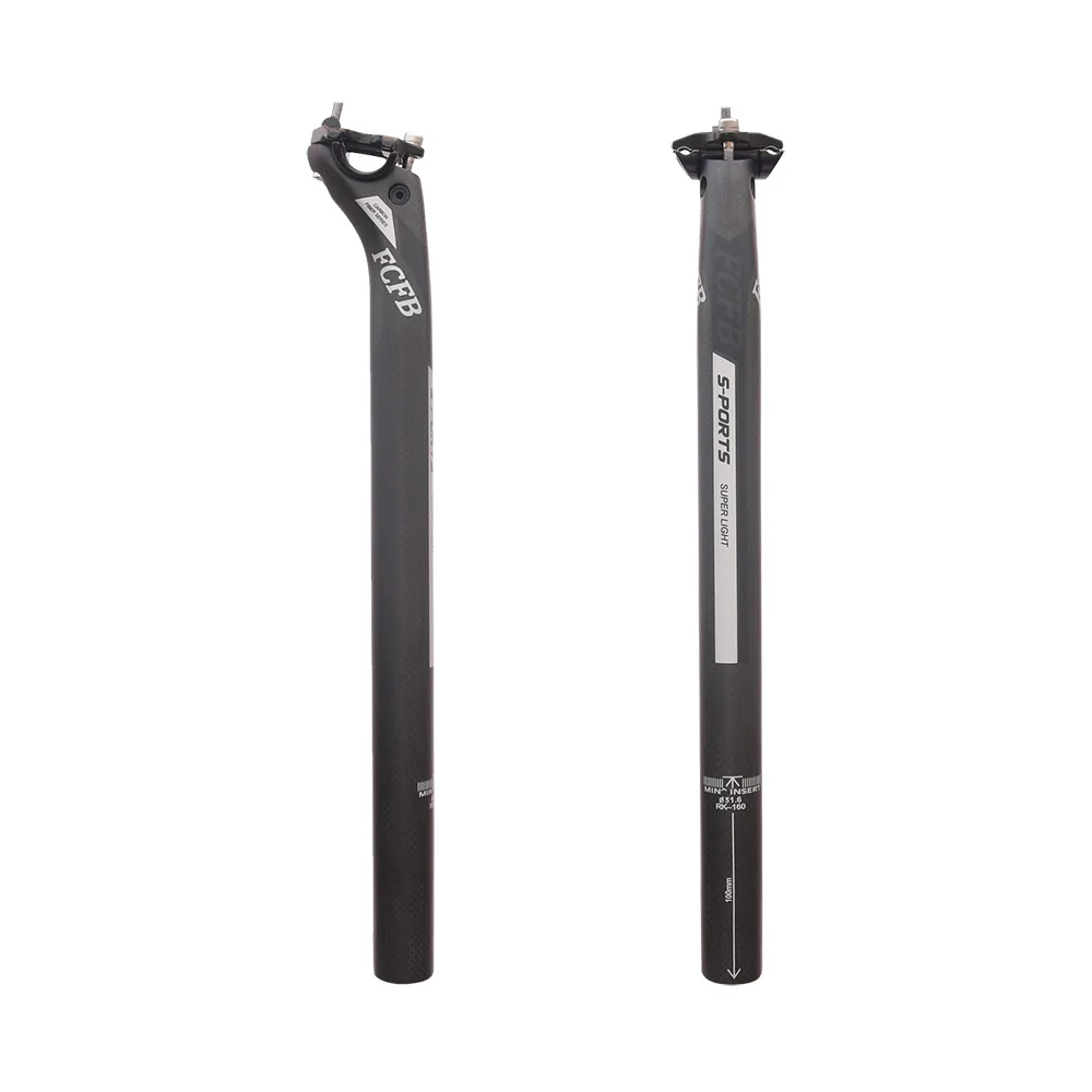 2017 FCFB BACK 20MM GRAY carbon seatpost 3k Weave bicycle seat tube 27.2/30.8/31.6*350/400mm bike cycling parts | Спорт и