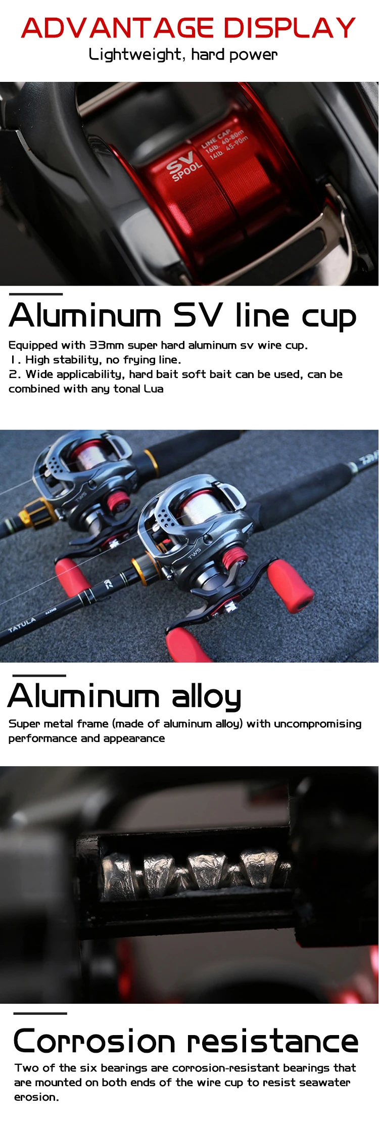 DAIWA капли воды колеса красный паук 18 татула sv tw cs103HLS длинный Съемник с рыбной катушкой