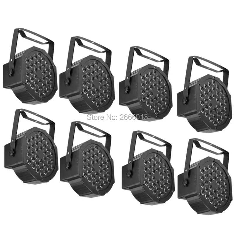 8 шт./лот 36X3 W светодио дный плоский пар свет/RGB DMX512 этапе стирка световые