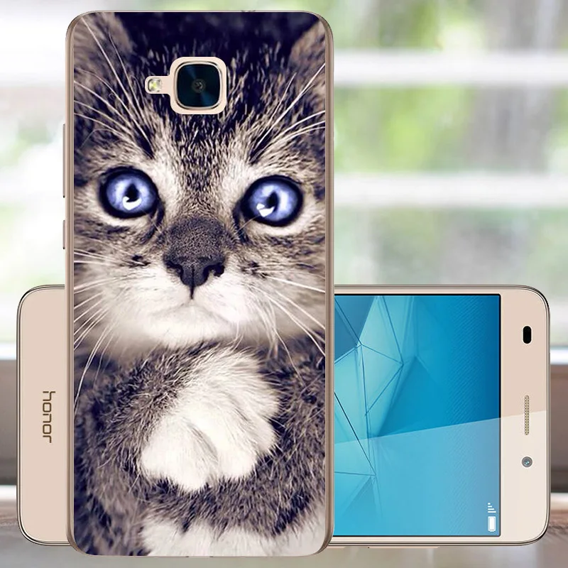Чехол FANATU для Huawei Honor 5C силиконовый чехол мягкий задняя крышка без отверстия