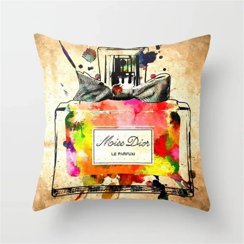Cushion Covers06 Чехлы 45 см* 45 см ручная роспись цветы и флаконы супер мягкие и декоративная наволочка домашняя декоративная Подушка Крышка - Цвет: Cushion Covers06