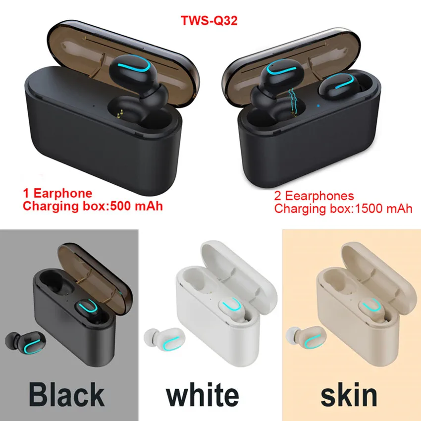 ASKMEER наушники вкладыши TWS Bluetooth 5 0 Наушники mini True Беспроводной 3D стерео гарнитура с