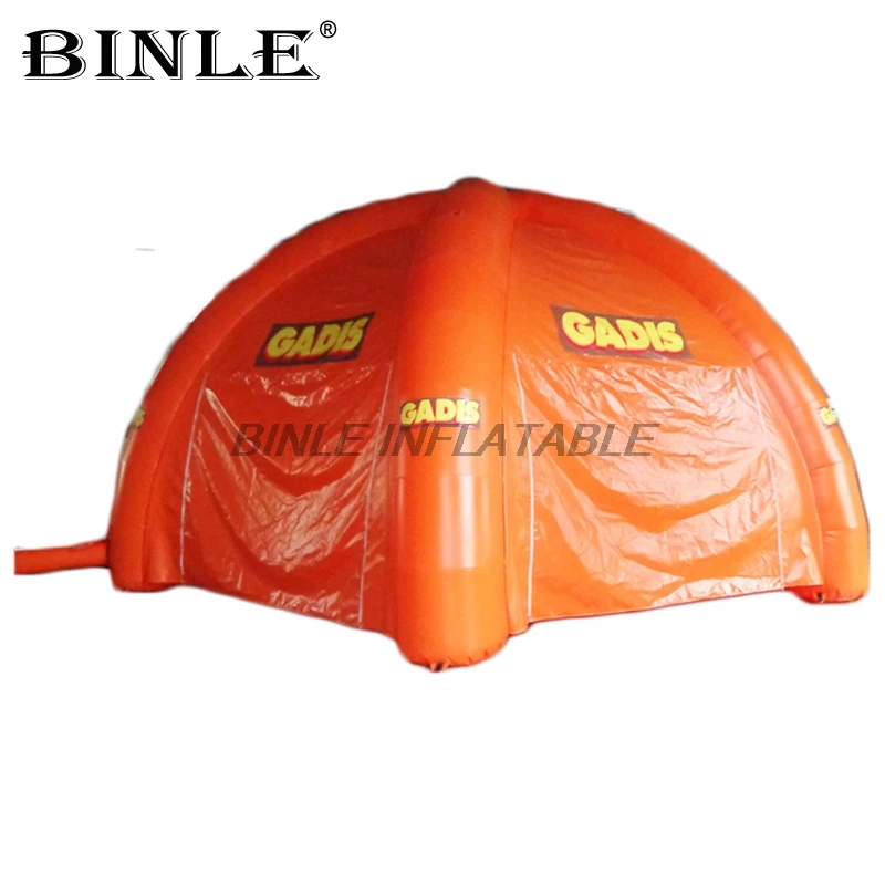 Надувные палатки в форме купола с напечатанным на заказ надувным пауком боковыми
