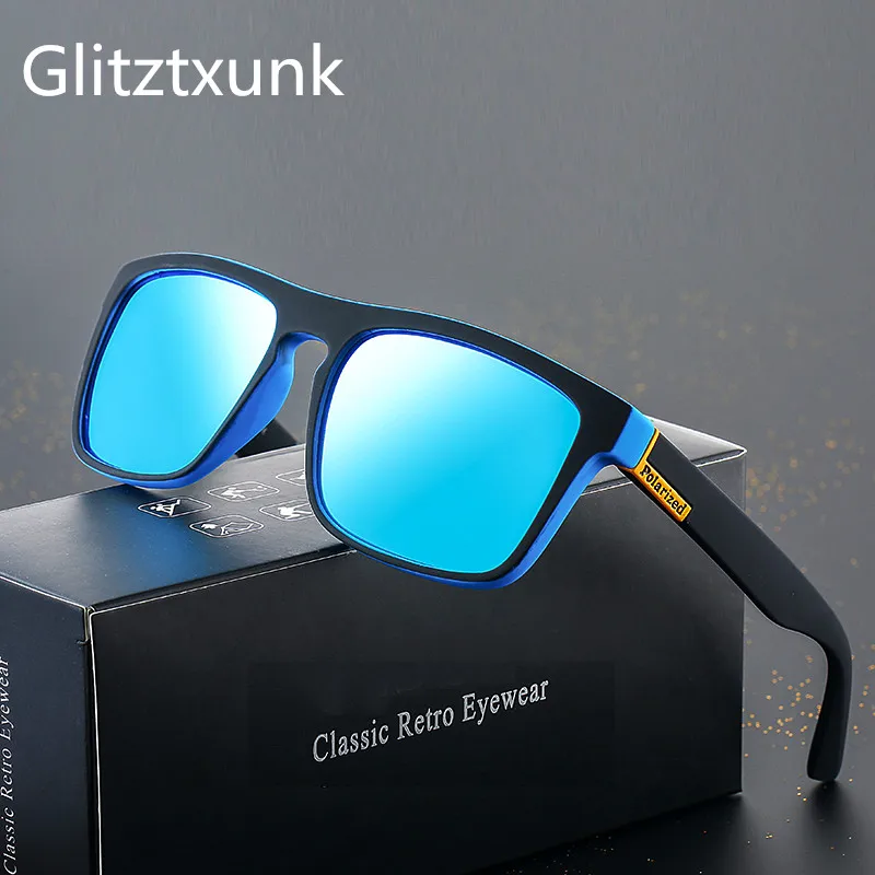 Мужские водительские солнцезащитные очки Glitztxunk поляризационные затемненные в