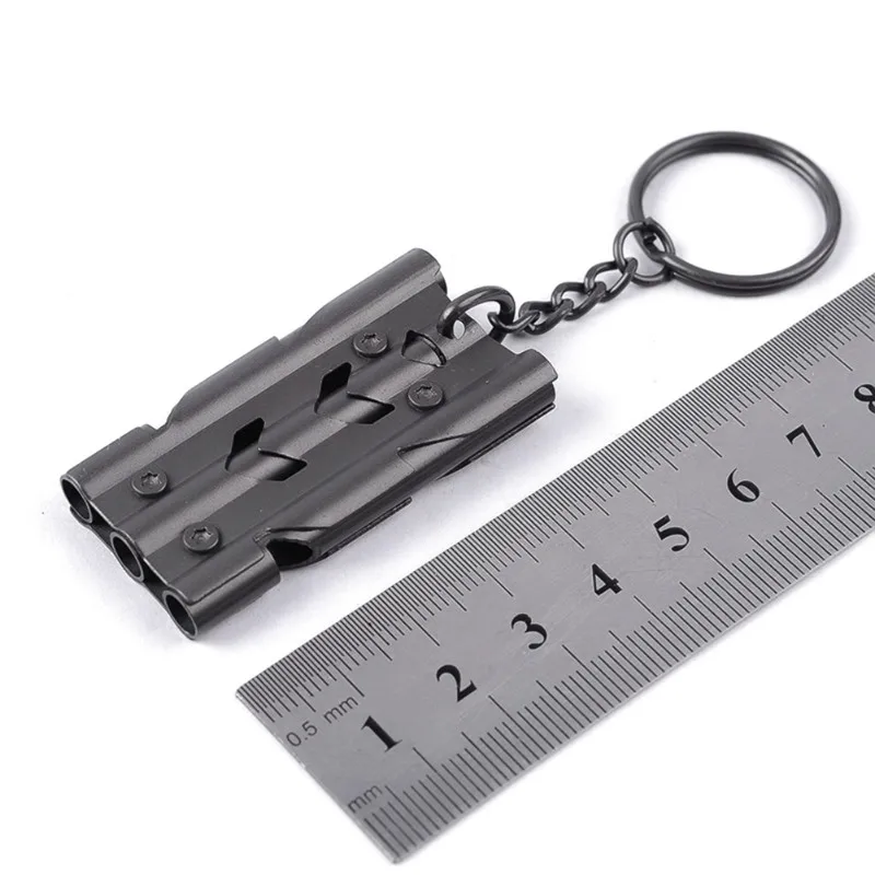 

Cheerleading Whistle Triple Pipe High Decibel Outdoor Emergency SOS Whistle Keychain Outdoor Survival Whistle Portable EDC Tool