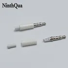 2 шт. 3,5 мм стерео гарнитура разъем с хвостом 4 полюса 3,5 мм аудио разъем адаптер разъем для iphone белый