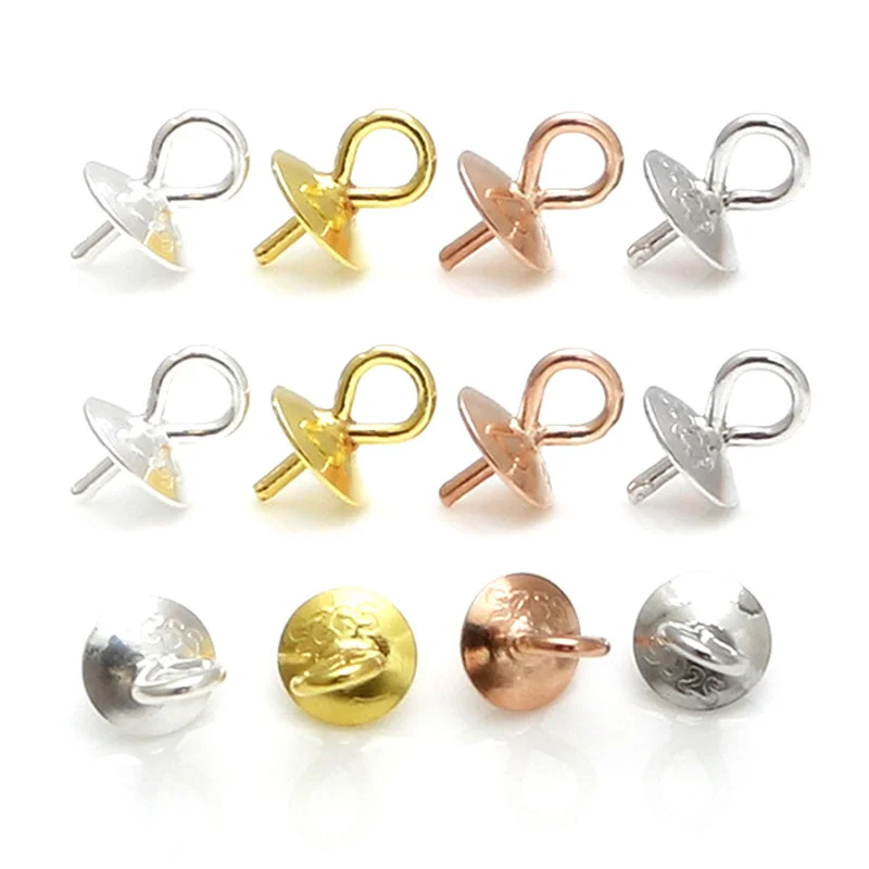 10 шт./лот застежки для ожерелья и пряжки из стерлингового серебра 925 пробы