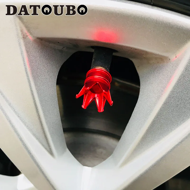 DATOUBO, 16 шт., смешанные цвета, Новое поступление, алюминиевая Корона, новинка, для автомобильных шин, клапан, стебли, колпачок, велосипедные шины, воздушные колеса, пылезащитный клапан, крышка s, розовый