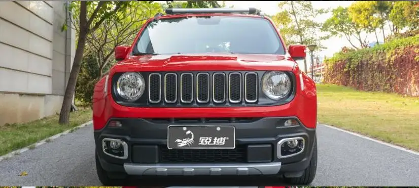 ABS CHROME CAR FRONT+REAR car BUMPERS PROTECTOR GUARD SKID PLATE FIT FOR JEEP Renegade 2016 2017 2018 BY EMS | Автомобили и