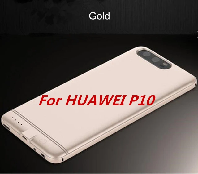 Чехол для huawei P9 power Bank P10, внешний аккумулятор, зарядное устройство, чехол для huawei P9 Plus, резервный аккумулятор, чехол для huawei P10 Plus - Цвет: Gold For P10