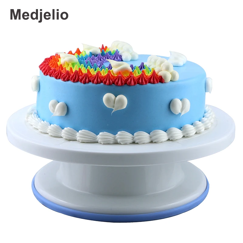 Меджелио пищевой ABS пластик Противоскользящий торт поворотный стол Стандартный