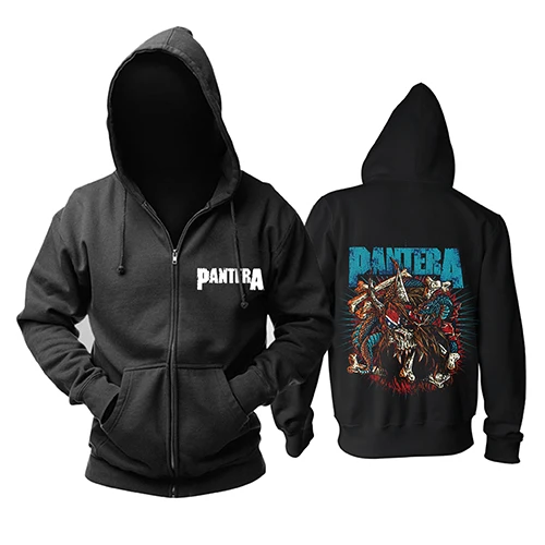 Bloodhoof PANTERA вульгарный дисплей силы музыки металл рок Толстовка С Логотипом Группы Азиатский размер - Цвет: 1