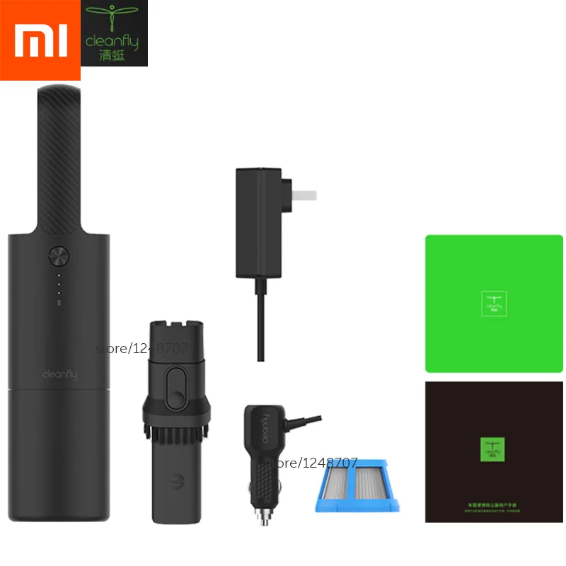 US Plug Xiao mi jia Cleanfly автомобильный пылеочиститель Coclean mi ni портативный беспроводной mi Быстрая зарядка два типа для домашнего использования и очистки автомобиля - Цвет: US Plug