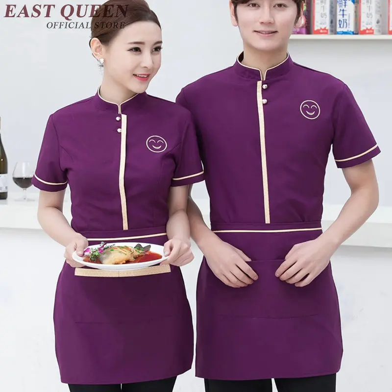 2018 Ресторан официантка униформа для женщин и мужчин китайская ресторанов