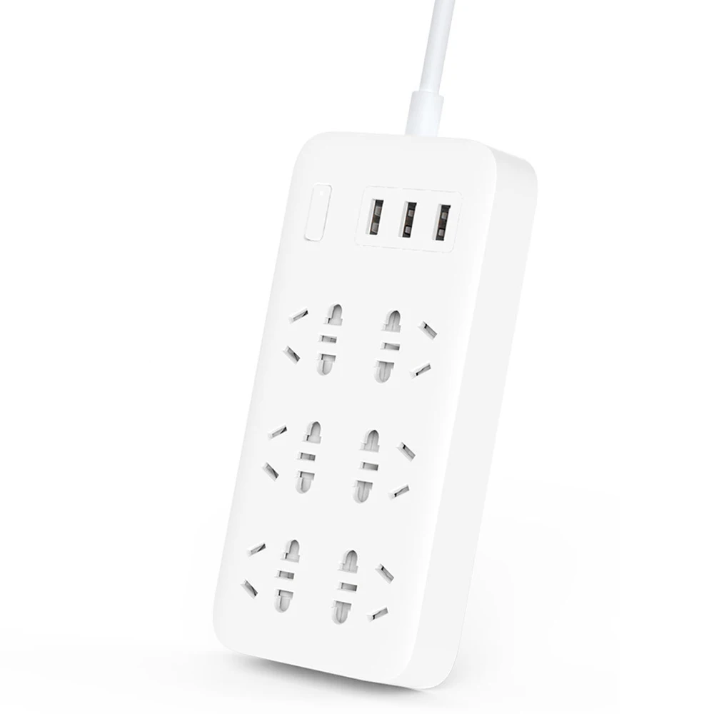 Оригинальный Xiaomi mijia Smart Мощность полосы 2A быстрой зарядки 3 USB разъем расширения 6