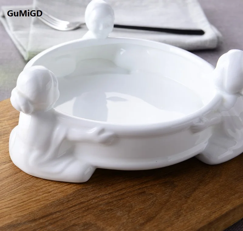 GuMiGD guci китайский стиль Цзиндэчжэнь белая кость китайская посуда керамическая