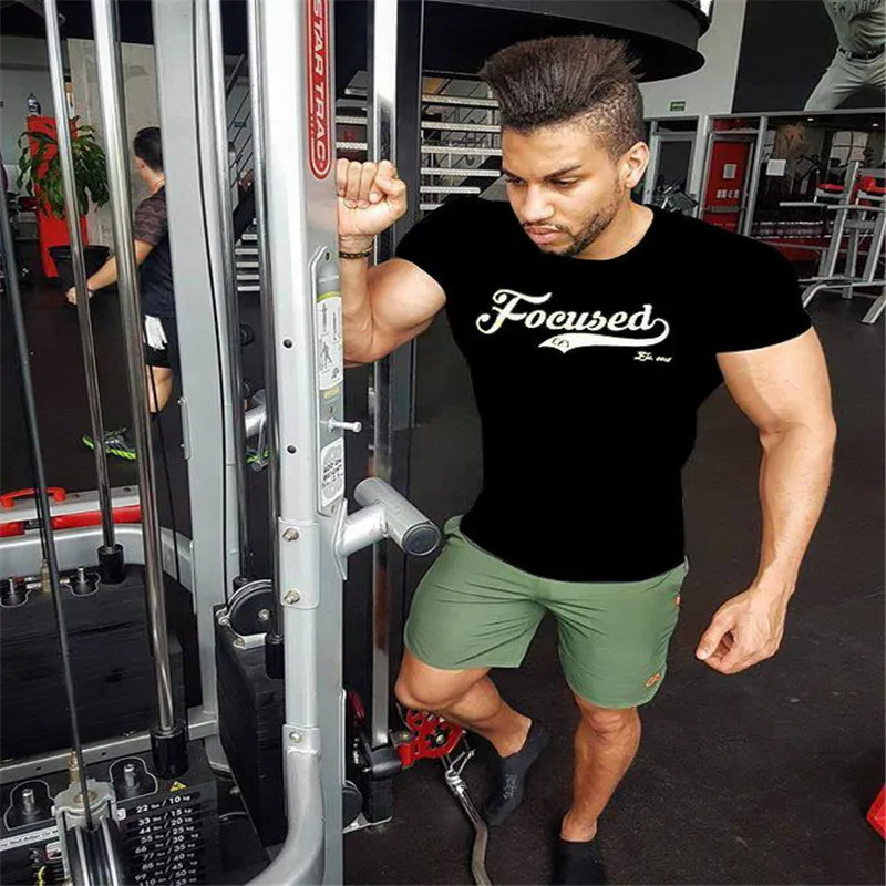 2018 Mens Compression Running Tight Shirts Cool Male Breathable Basketball Soccer Fitness Bottoming Quick Dry Sport Gym T-shirts | Спорт и