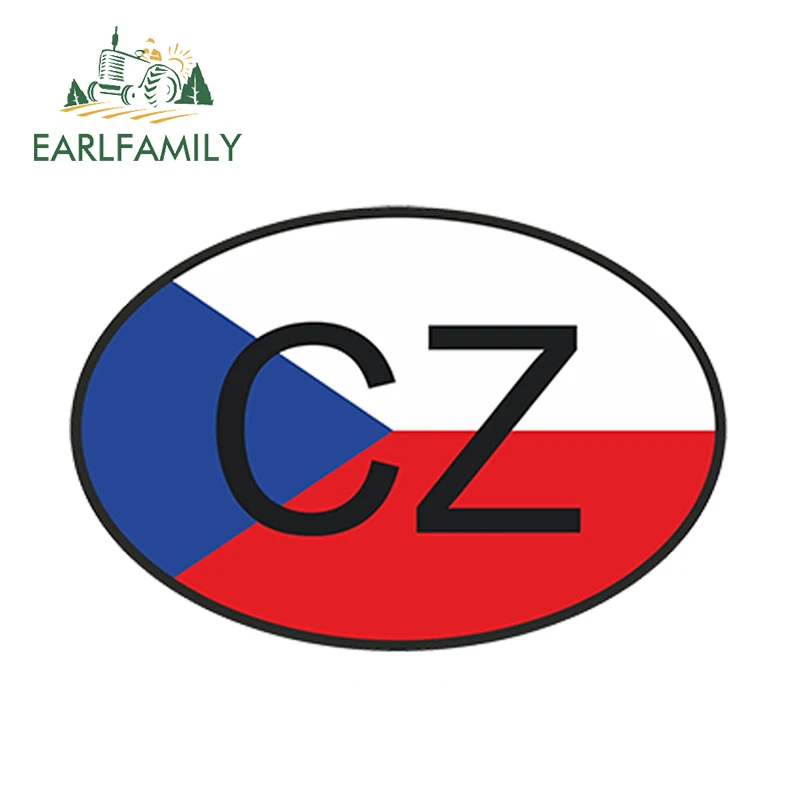 EARLFAMILY 13 см x 9 1 стайлинга автомобилей Cz Чешская Республика код страны овальной