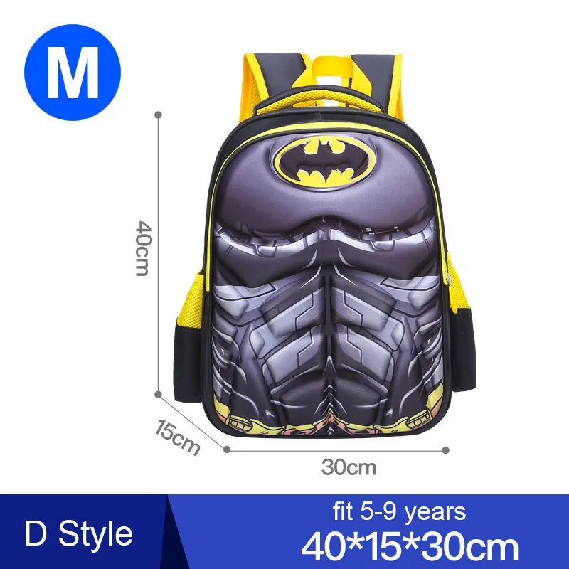 Gary M Batman Комикс Супермен Бэтмен Спайдермен мальчик девочка дети наклейки для детского сада, комнаты Школьная Сумка-Рюкзак Школьные сумки Дети студенческий рюкзак - Цвет: Gary M Batman