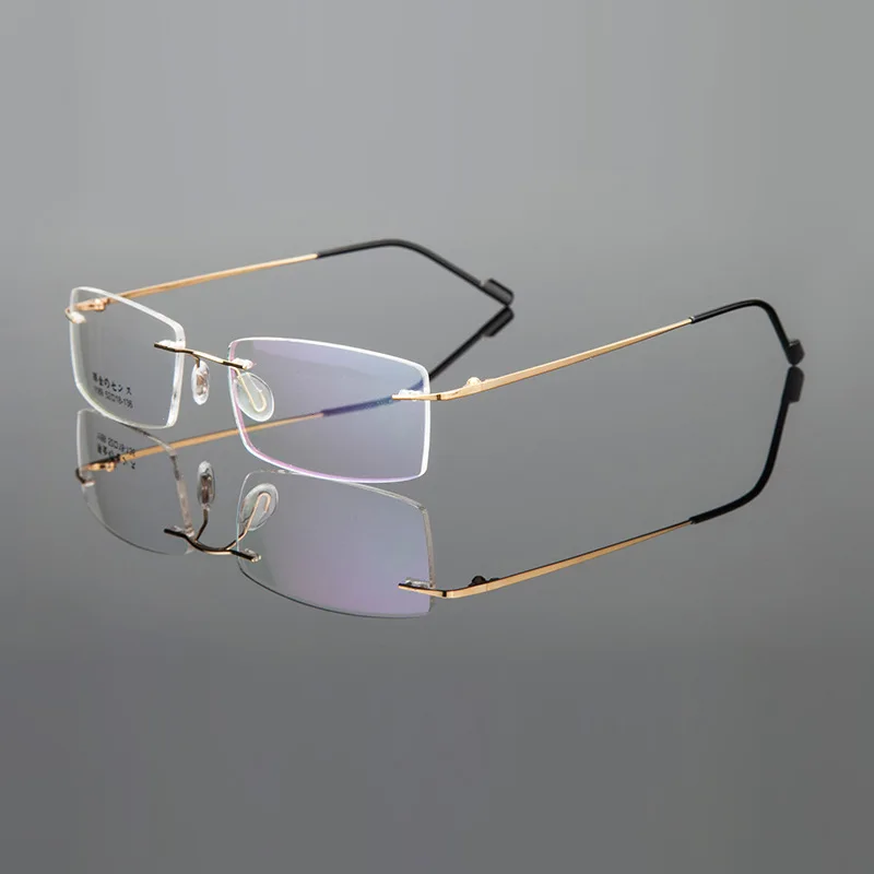 Мужские очки без оправы POLLOCK ультра для очков из сплава мужские Оптические Оправы