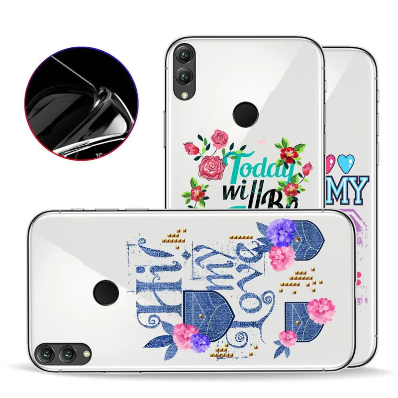 Anti - fall mobile phone Shell For Huawei Honor 8X Max All-inclusive Transparent Protective Case Ultra-thin Tidal | Мобильные