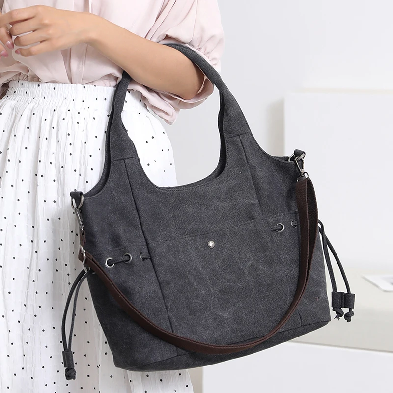 

Luxury handbags women bags designer high quality canvas shoulder bags for women 2019 fashion ladies crossbody bag large tote