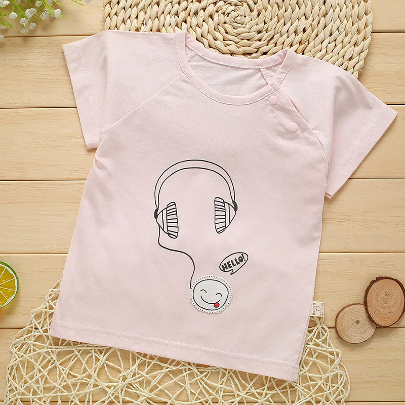ideacherry Brand Summer Newborn Clothes Baby Short Sleeves T-Shirt Boys Girls Single Shirt Children 0-1 Years Old | Детская одежда и