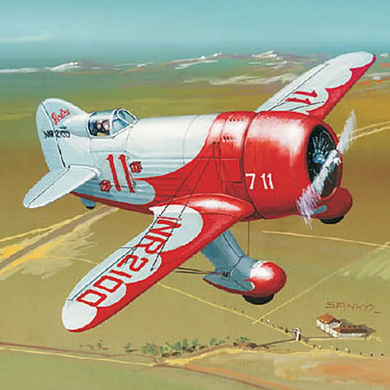 Самодельная Бумажная модель Us Racing Plane Gee Bee R1 1932 мальчик подарочная бумага ремесло