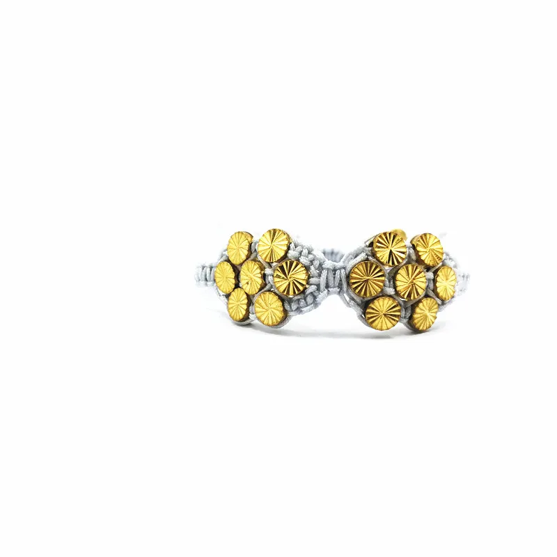 Модные женские туфли Jewelry цветок сливы Плетеный Браслеты флуоресцентный
