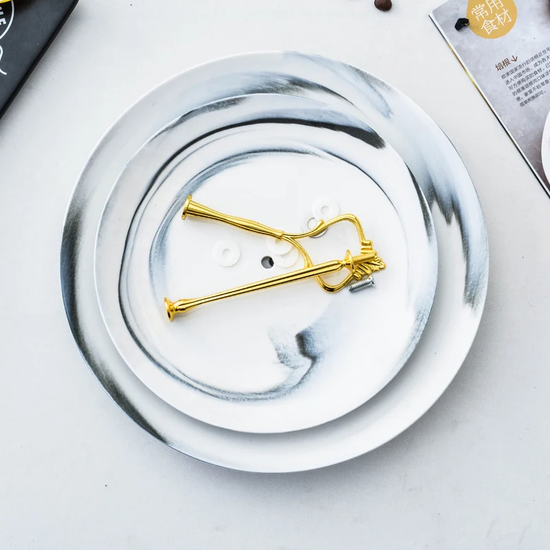 Подставка для тарелок креативная подставка из закаленного стекла 2 слоя