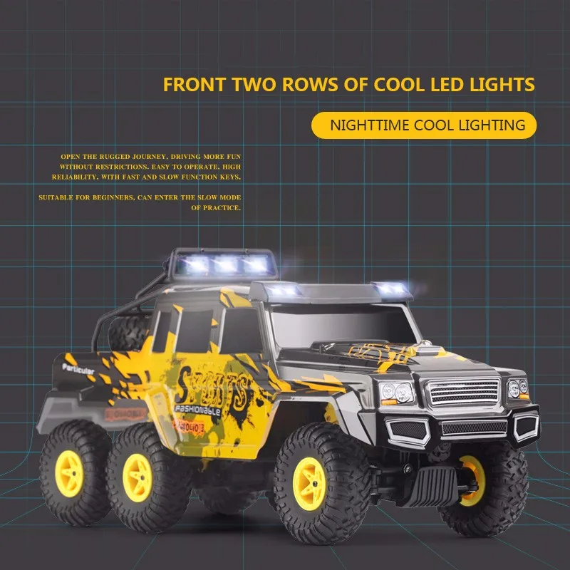 WL 18629 rc автомобиль 1:18 шестиколесный привод альпинистский Автомобиль 2 4 г пульт