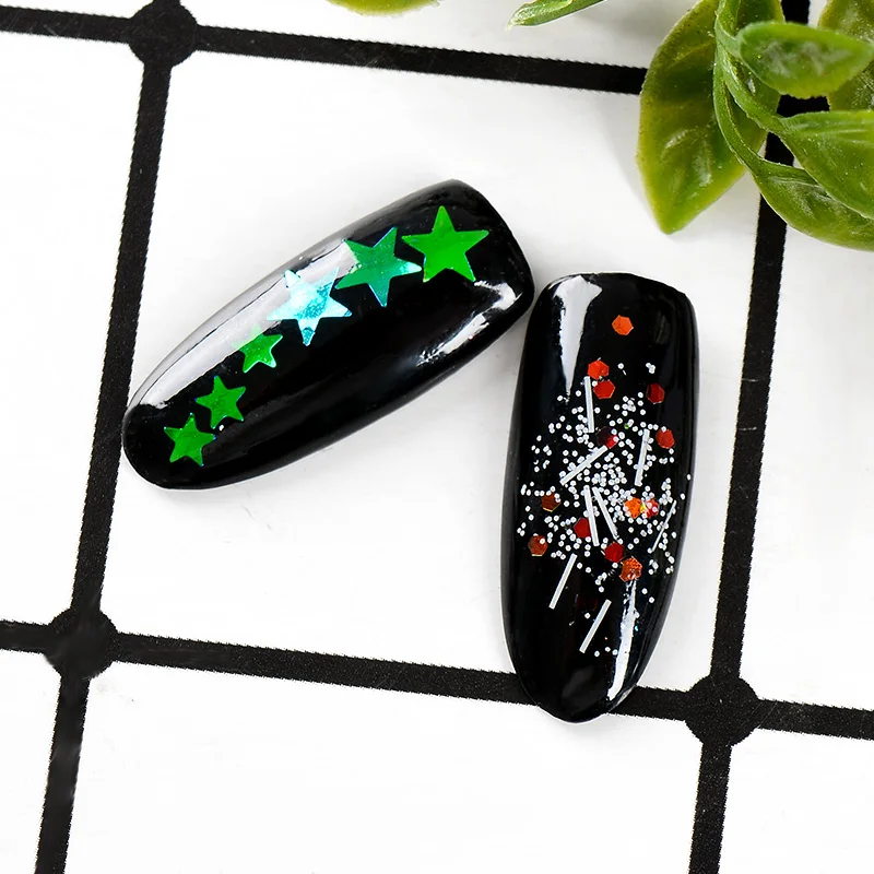 Mtssii 1 Box Русалка Декор для маникюра Art Блеск хлопья блестки голографические