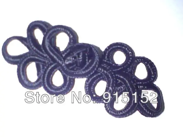 Free shipping Black China knot buttons Like Leaves Button 9-11cm 50pcs/lot Fashion Decoration For Garment Invatation Package | Дом и сад