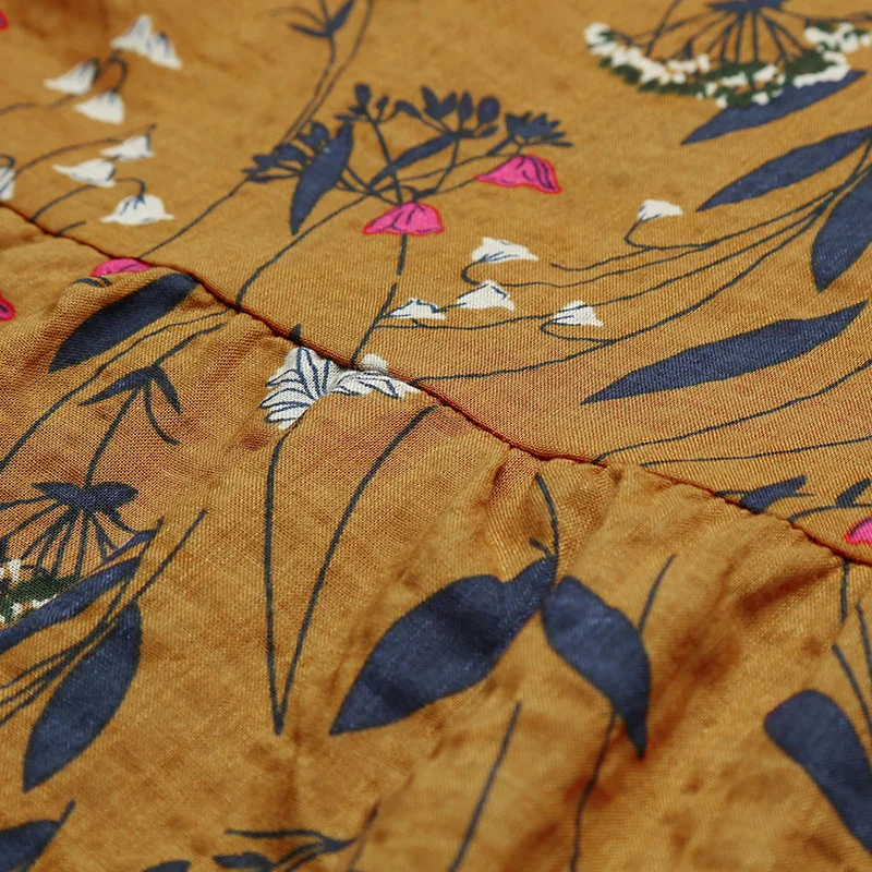 Блузка Romacci женская с цветочным принтом модный Свободный Топ винтажная