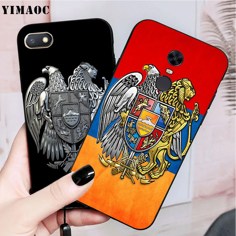YIMAOC Armenia Flag coat of arms Soft Case for Xiaomi Redmi 4A Note 4X 5 Plus 5A Pro Prime |