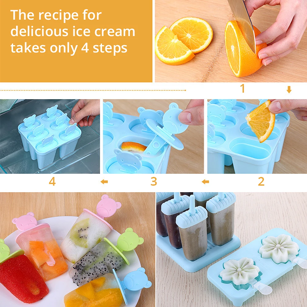 6 шт. мороженое для фруктового льда Пособия по кулинарии инструменты