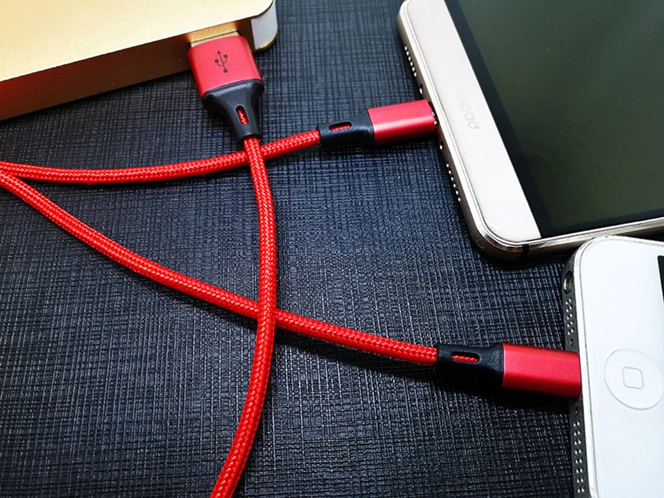 NOHON 2 в 1 USB B 8 контактный кабель для зарядки освещения для Iphone X 8 7 6 6S 5 XS MAX Micro USB для samsung S7 S6 huawei кабель зарядного устройства