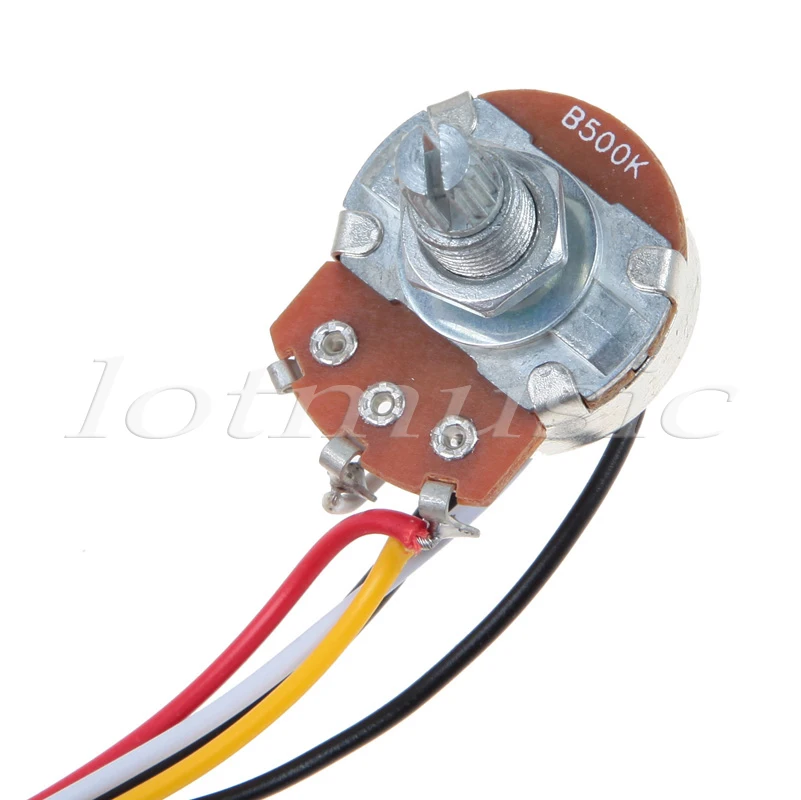 2 комплекта жгут проводов для гитары с двумя захватами 3 ходовой переключатель 500K