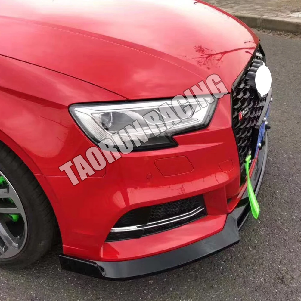 S3 ABS черный передний бампер спойлер для Audi A3 S line & Bumper 2017 2018 2019 (не подходит