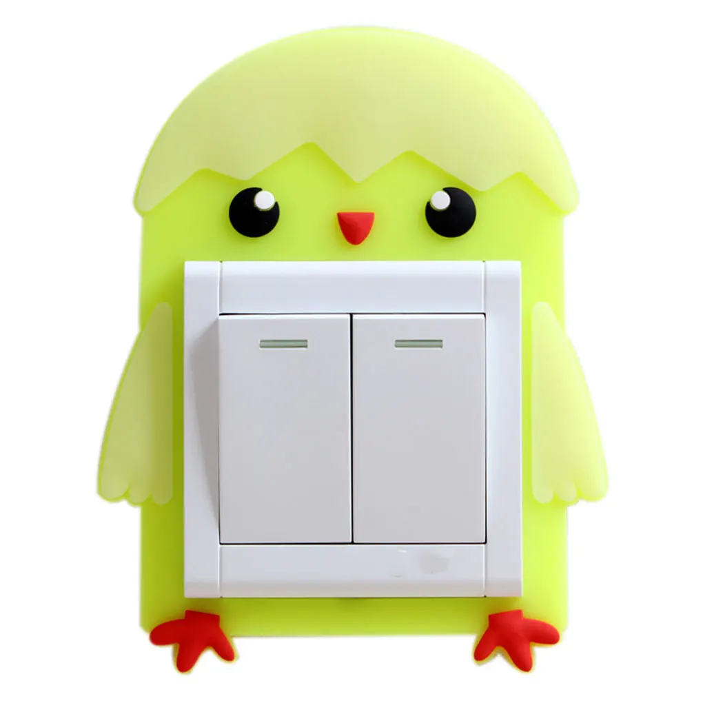 Мультяшный стирающийся светящийся выключатель света розетка приклеить