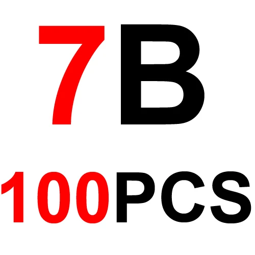 100 шт. от 1B до 7B Премиум сплит-дробь свинцовый рыболовный грузик вес комбо с коробкой для опций рыболовные аксессуары для ловли карпа [PZ001] - Цвет: 7B 100Pcs