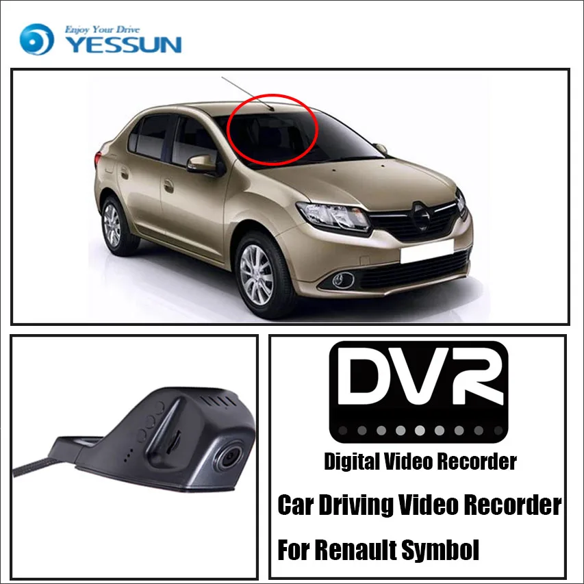 YESSUN HD 1080P не задняя камера Автомобильный видеорегистратор для вождения Renault Symbol