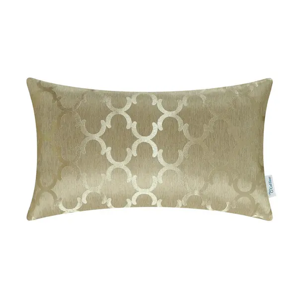 Чехол CaliTime для подушки, Чехол на подушку Quatrefoil Accent геометрический 1" X 20"(30 см X 50 см - Цвет: Amber Gold