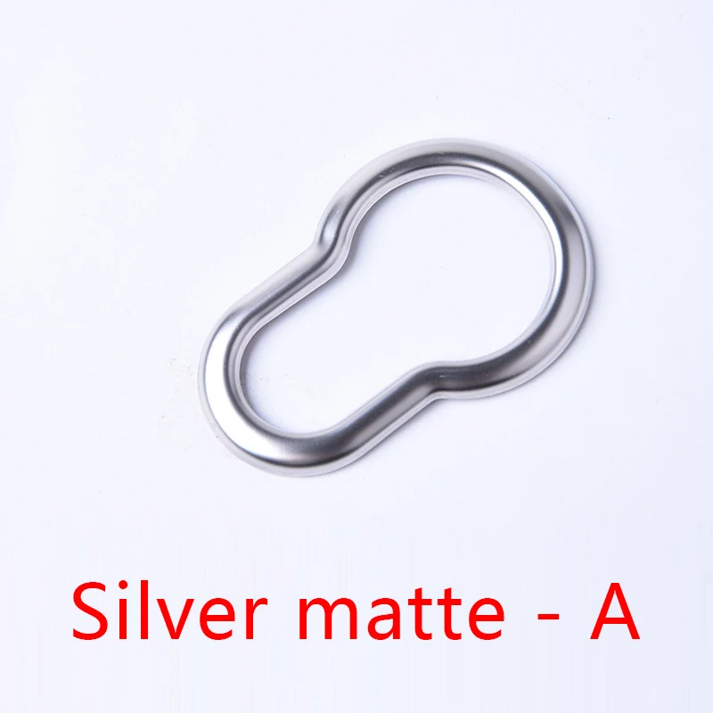 Silver matt-A Предупреждение ющий светильник, кнопка, украшение для Mercedes, новинка 453, Smart Forfour Fortwo, нержавеющая сталь, внутренняя отделка, аксессуары для автомобиля - Название цвета: Silver matt-A