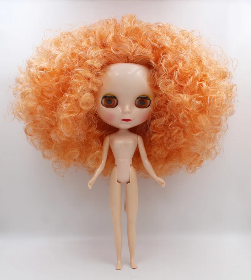 Blygirl куклы Blyth локоны оранжевого цвета 19 и 7 суставов новые нормальный корпус 1/6